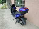 坤豪吉浪剑齿虎全新踏板摩托车150cc燃油车男女式代步车  蓝色（汉达发动机）+护杠 实拍图