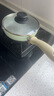 苏泊尔（SUPOR）宝宝辅食锅婴儿奶锅汤锅不粘食品级煮面热牛奶小锅蒸格电磁炉通用 薄荷绿【煎锅】带玻璃盖- 16cm 实拍图