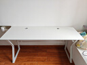 汤能优品电脑桌台式家用电竞游戏桌简约卧室书桌办公学习桌学生写字小桌子 暖白160*60-单桌【二代加粗腿】# 实拍图
