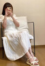 达芙妮官方凉鞋女平底百搭鞋子女2025新款夏季软底舒适一字带凉鞋女 米白色【软底舒适3.5CM】 37 实拍图