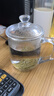 青苹果加厚耐热玻璃茶杯带盖茶饮杯盖杯带把杯子办公家用喝水杯泡茶杯 【热卖1万+】茶韵杯 380ml 实拍图