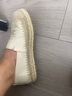 百思图春新款休闲懒人一脚蹬小香风渔夫鞋平底女单鞋A0051AA4 白色 刺绣渔夫鞋 36 实拍图
