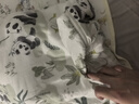 柯斯德尼（kidsneed）婴儿睡袋儿童春秋前6后4竹棉纱布包腿宝宝一体睡衣防踢被 熊猫M码 实拍图