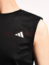adidas简约速干舒适运动健身圆领背心男装夏季阿迪达斯官方   黑色   M 实拍图