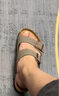 BIRKENSTOCK勃肯德国进口男女款经典舒适软木Arizona双扣拖鞋 女款灰色 36 实拍图