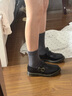 马丁（DR.MARTENS）8065 Mary Jane芭蕾夏舒适光面皮浅口皮鞋玛丽珍鞋 黑色 37 实拍图