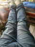 天丝牛仔裤男2025夏季薄款冰丝凉感直筒修身小脚裤弹力休闲长裤子 蓝色 33 【140-150斤】 实拍图