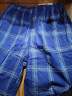 浪莎男士睡裤男纯棉五分短裤大码格子大裤衩外穿休闲宽松家居裤 实拍图