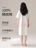 雅鹿100%纯棉睡裙女士睡衣女夏季2026新款短袖中长款宽松可外穿家居服 实拍图