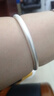 顺庆银楼古法银手镯哑光9999足银男女传承镯子饰品闭口素圈手镯送女友 古法银镯40克-60mm配证书 实拍图