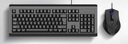 双飞燕（A4TECH）KB-N9100 键鼠套装有线鼠标键盘套装办公电脑薄膜键盘鼠标套装防泼溅 USB接口 黑色 实拍图
