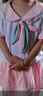 【女童套装】2025套装裙夏装新款儿童短袖女孩上衣百褶裙洋气学院 粉色 130 实拍图