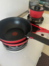 特福（Tefal）百变锅 铸铝红心不粘锅炒菜锅煎锅可拆卸把手套装电磁炉明火通用 千叶玫瑰红- 6件套 实拍图
