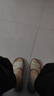 红蜻蜓拖鞋女夏季厚底坡跟罗马凉拖女软底皮面一字拖鞋WTK240742米色38 实拍图