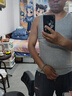 浪莎（LangSha）100%纯棉背心夏季男薄款修身健身跨栏运动全棉吊带高弹力紧身螺纹 【1白色1麻灰】·100%纯棉弹力 XL /175：修身版型建议选大一码 实拍图