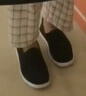 俞兆林老北京布鞋传统手工千层底一脚蹬懒人休闲男低帮鞋Y1S-1001圆口42 实拍图