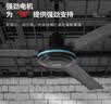 奥克斯（AUX）吊扇家用电风扇客厅楼顶扇大风力吊风扇静音吸顶扇工业风扇工业黑色大吊扇纯黑咨询安装 42寸三叶机械款（1.05米直径） 实拍图