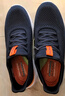 斯凯奇（Skechers）父亲节礼物|男鞋夏季透气百搭休闲鞋一脚蹬减震运动网面鞋 海军蓝色/橘色/210281-NVOR 41 实拍图