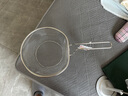 家の物语（KATEI STORY）日本304不锈钢油炸网炸篮家用厨房沥油漏网过滤筛火锅漏勺捞面勺 不锈钢漏勺【粗网】21cm 单件装 实拍图