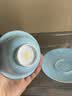 古帛扒花清欢系列盖碗景德镇制手工瓷器高档茶具礼盒天青色三才主泡器 清欢盖碗 实拍图