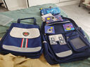 靓宝宝儿童书包男孩一到三到六年级男童小学生2025新款减负护脊双肩包二 大号宝蓝+补习袋+文具盒(3-6) 实拍图