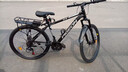 飞鸽（FG FLYING PIGEON）飞鸽自行车变速山地车男女碟刹大中小学生车青少年骑行越野赛单车 双碟刹-24速-辐条轮-黑色 26英寸适合160-180cm 实拍图