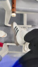 adidas「T头鞋」VL COURT复古休闲板板鞋德训鞋男女阿迪达斯轻运动   汉玉白/黑色/树脂黄   42.5 实拍图