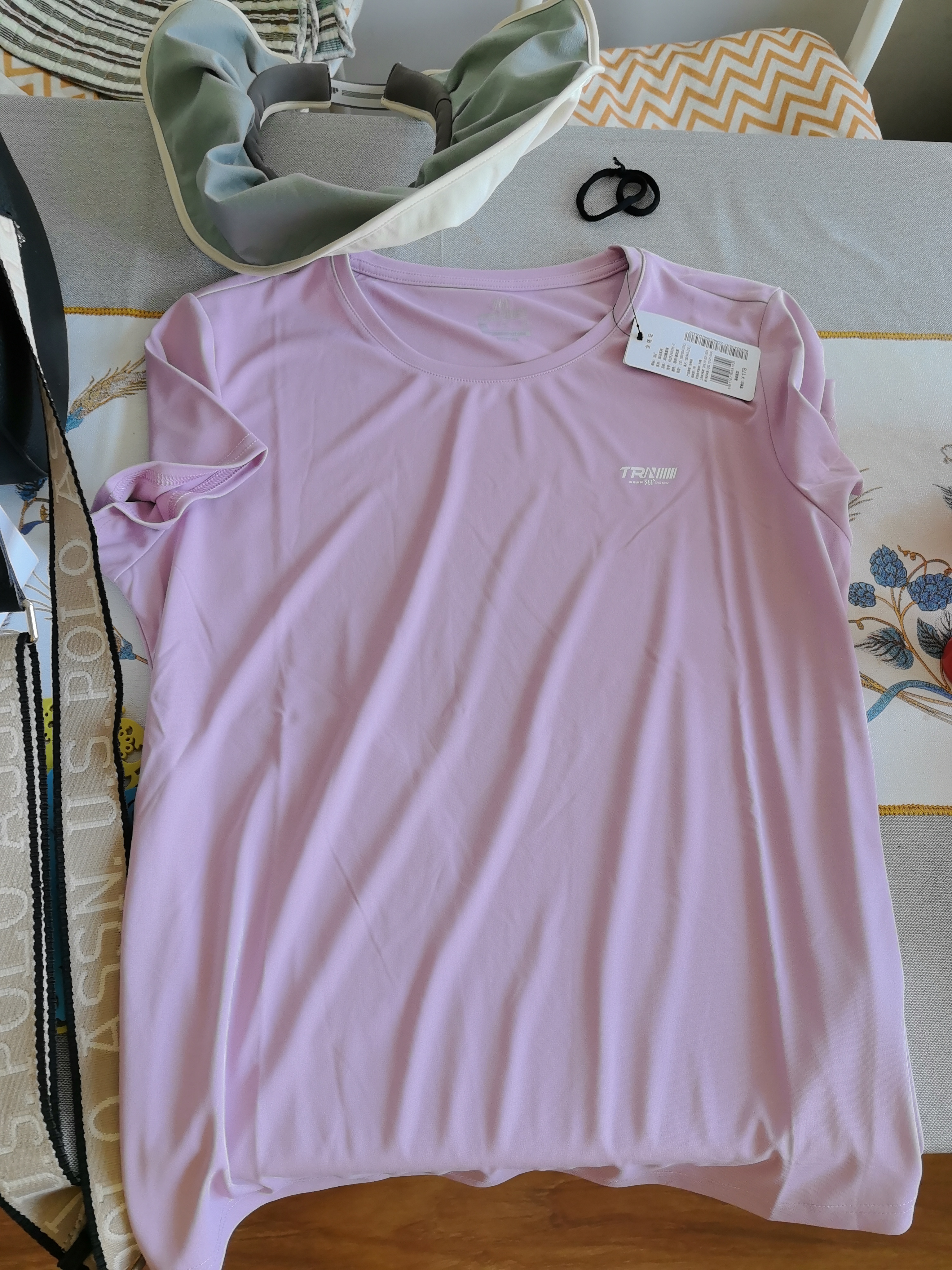 361°运动套装女夏季新款跑步速干短袖短裤两件套瑜伽服662524001H-2 实拍图