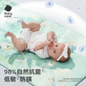 babycare婴儿凉席宝宝透气吸汗婴儿床冰丝席儿童水洗泡泡树蓝56*100CM 实拍图