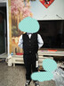 罗蒙儿童西装男童礼服花童马甲套装主持人婚礼钢琴毕业表演 黑色  130 实拍图
