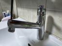 九牧（JOMOO）卫浴洗手盆卫生间自来水坐式面盆冷热出水水龙头洗手池洗脸盆浴室 自动除垢龙头【32680】枪灰 实拍图