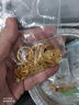 周六福足金黄金项链女牡丹花吊坠AC062228约5.26g42+2cm生日礼物计价 实拍图