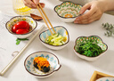 美厨（maxcook）调味碟调料碟 味碟碟子4个装 家用陶瓷餐具 波西米亚风MCTC1481 实拍图