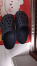 crocs卡骆驰洞洞鞋贝雅男鞋女鞋轻便耐磨一脚蹬拖鞋休闲鞋|10126 黑色-001 36 /37(220mm) 实拍图