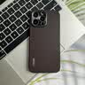 羽唯YOOVEI适用于苹果17pro手机壳高端真皮iPhone16ProMax保护套轻奢网红女简约ip15后壳高档por13商务 【咖啡色】优质头层真皮+升级镜头保护 苹果16ProMax 实拍图