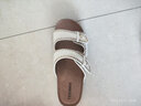 天美意沙发勃肯鞋女凉鞋商场同款百搭拖鞋舒适女鞋新款 米色拖鞋 37 实拍图