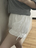 jk安全裤女南瓜裤打底裤防走光夏季薄款学生保险短裤可外穿配裙子 白色 【新款侧边蝴蝶结】 L 【推荐80-120斤】 实拍图