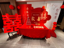 莱邦宸 订婚布置全套 摆件装饰订婚KT背景板布置套装气球装饰 桃之夭夭 实拍图