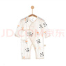 【夏清仓贝乐咿爬服】婴儿连体衣夏季薄款长袖空调服宝宝纯棉哈衣 5253#白底熊猫 59cm 实拍图