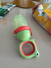 babycare婴儿果蔬食物咬咬袋硅胶宝宝吃水果辅食器安抚牙胶4月+ 德科绿 实拍图