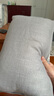 依芝响新中式风亚麻靠垫纯色沙发靠背护腰靠枕红木家俱抱枕套长方形腰枕 浅灰 30*50枕套+芯 实拍图