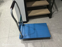 平板车轻音折叠小推车搬运车拖车货车拉货搬家买菜四轮搬运手拉车 68*40耐磨蓝板 高静音蓝轮 实拍图