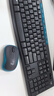 罗技（Logitech）MK275 键鼠套装 无线键鼠套装 办公键鼠套装 全尺寸 商务键鼠套装 带无线2.4G接收器 黑蓝色 实拍图