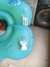 自游宝贝婴儿游泳圈脖圈新生儿宝宝颈圈双气囊防翻充气泳圈儿童防呛救生圈 花瓣款蓝色M码(1-4个月 7-15斤) 实拍图
