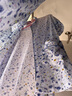 仅诗老年人妈妈睡衣女夏纯棉长袖家居服套装春秋季薄款碎花全棉睡衣中年女士老人可外穿休闲婆婆睡衣宽松套装 86288浅蓝 XL(120-138斤) 实拍图