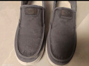 布舍元商务休闲男鞋帆布鞋透气爸爸鞋老北京布鞋男511-9304 灰色 43  实拍图