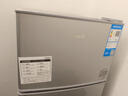 奥克斯小冰箱家用小型迷你冷藏冷冻两用出租房宿舍用节能省电寝室办公室电冰箱 【全国联保】70A186D银【节能省电】 实拍图