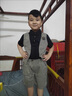 G.DUCKKIDS男童西装套装儿童花童礼服夏季幼儿园毕业照服装中大童西服衬衫假 黑色-夏款 140 建议10-11岁【125-135cm】 实拍图