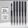 白雪（snowhite）CS笔尖速干签字笔水笔直液式走珠笔办公用品直液笔0.5mm中性笔 22支/盒 黑色 T1277 实拍图