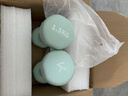 Keep彩色浸塑哑铃男女健身女士手臂塑形力量训练 薄荷绿 1.5kg*2 实拍图